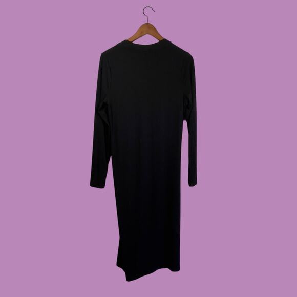 Banana Republic Black Button Front Sweater Dress Medium - Picture 11 of 11